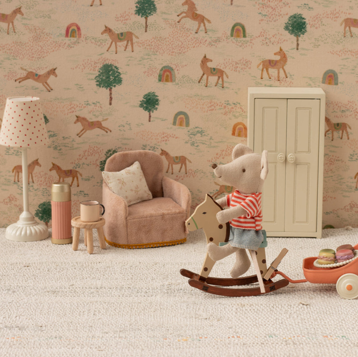 Maileg Rocking horse for Mouse, Dotted