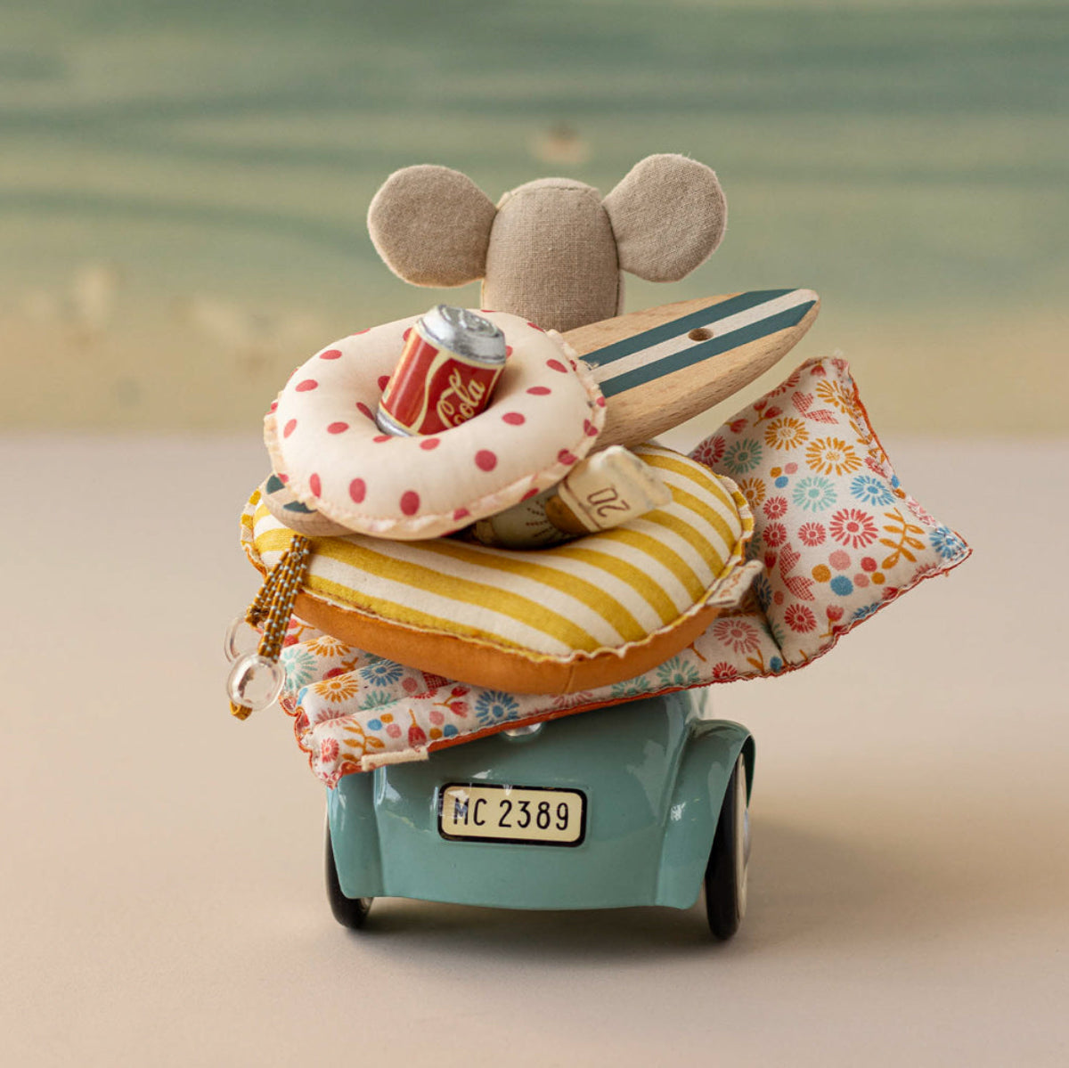 Maileg Mouse Car, Light Blue
