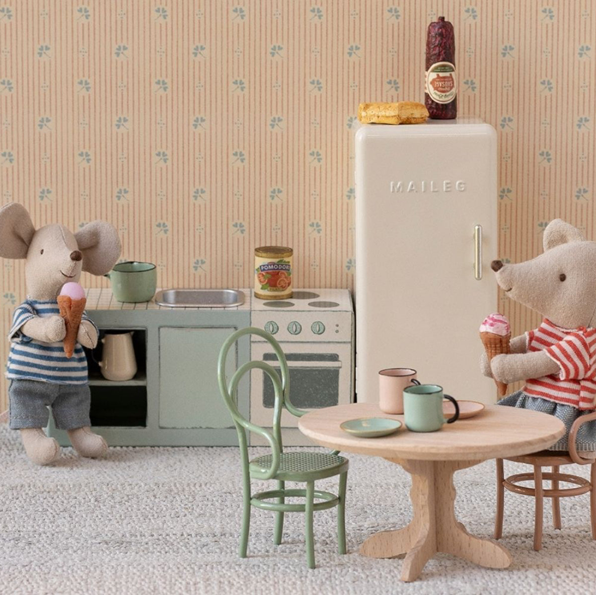 Maileg Mouse Size Metal Fridge ( ships in August)