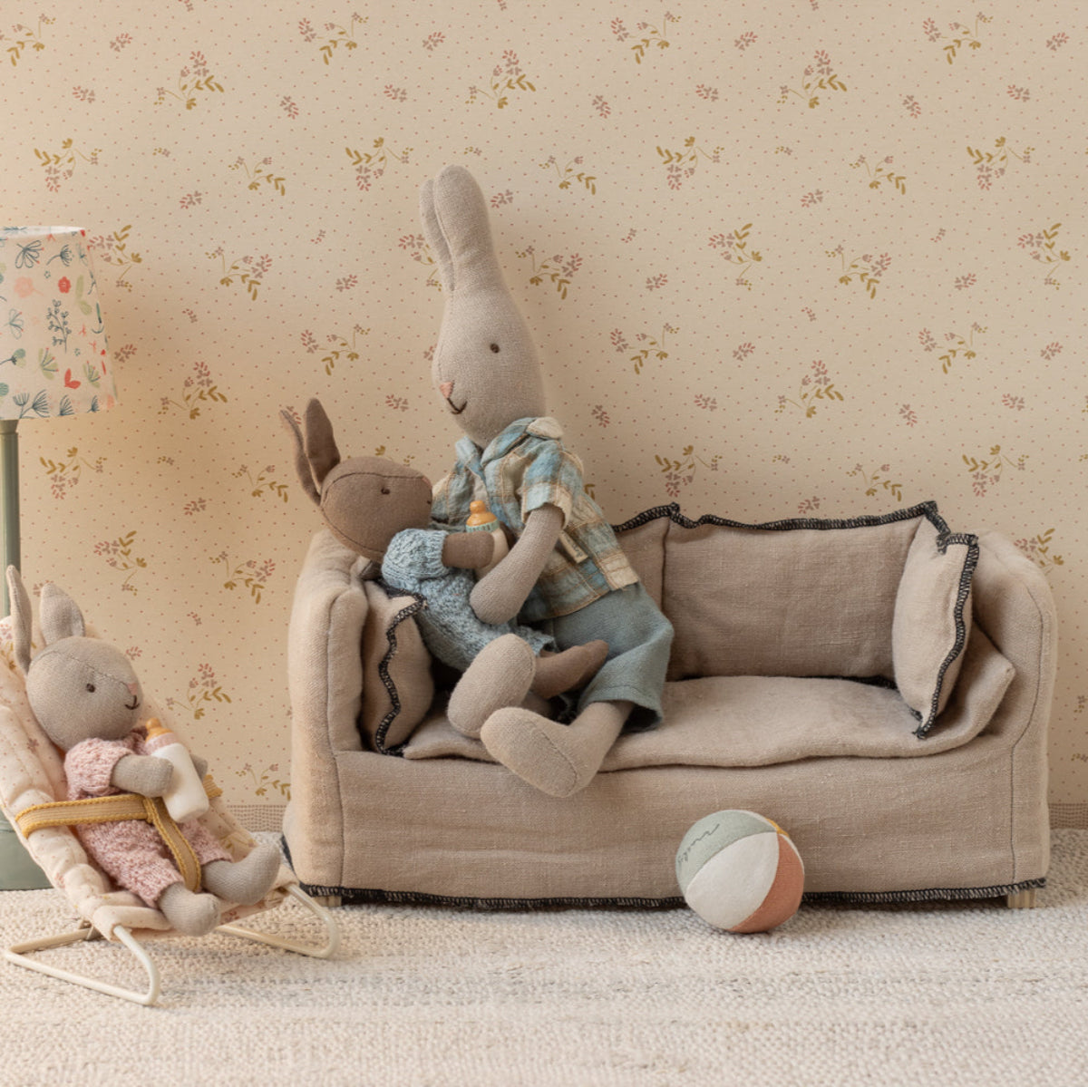 Maileg Miniature Doll House Couch