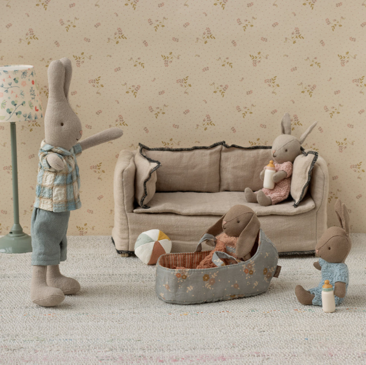 Maileg Micro Rabbit/ Bunny in knitted Onesie