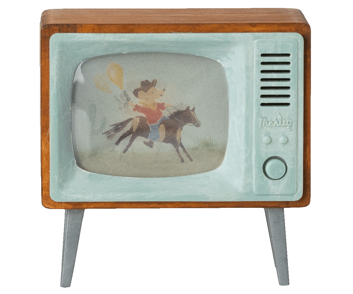Maileg Dollhouse Television, Mouse size (Ships in March)