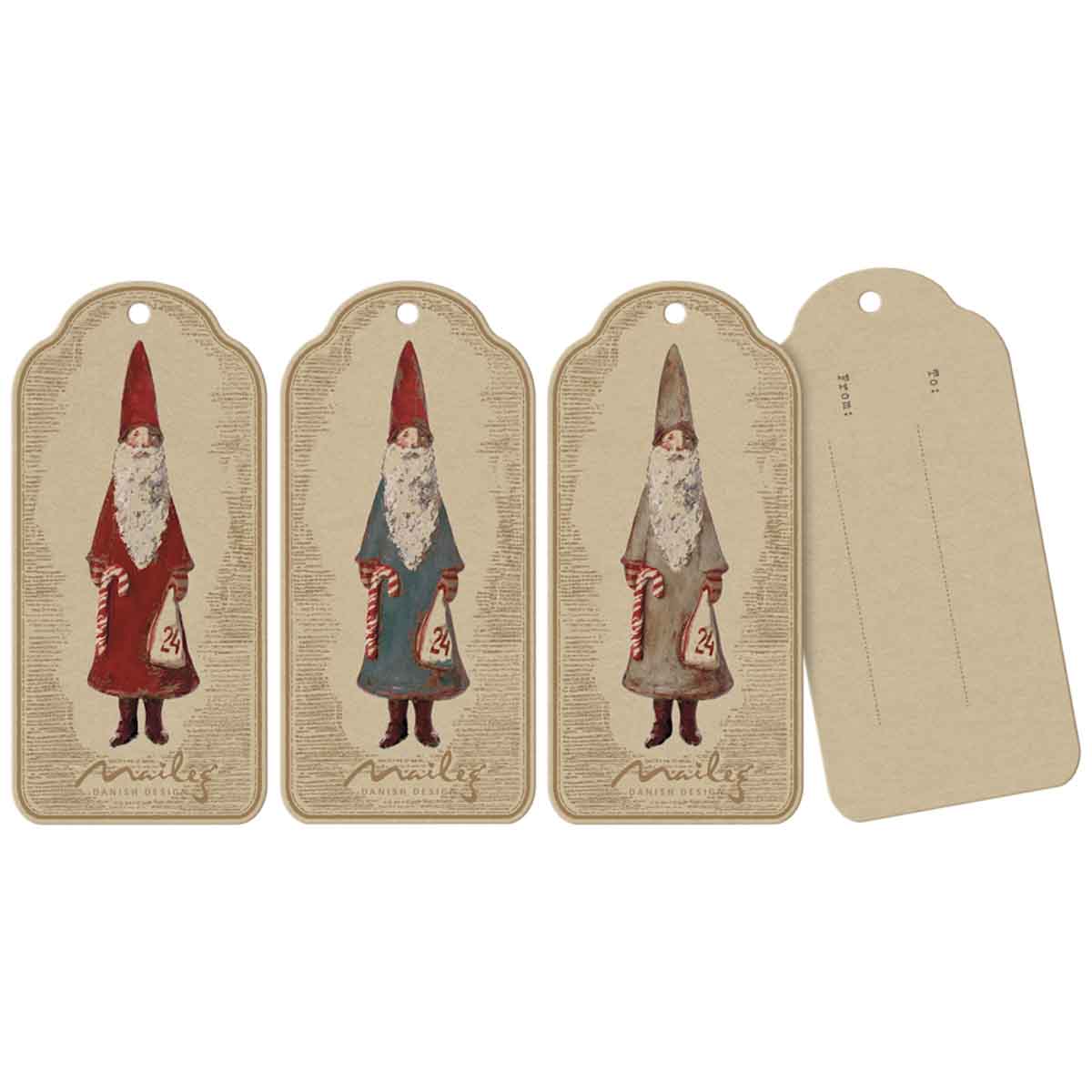 Maileg Holiday Gift Tag, Gift tags, Nicolaus 12 pcs