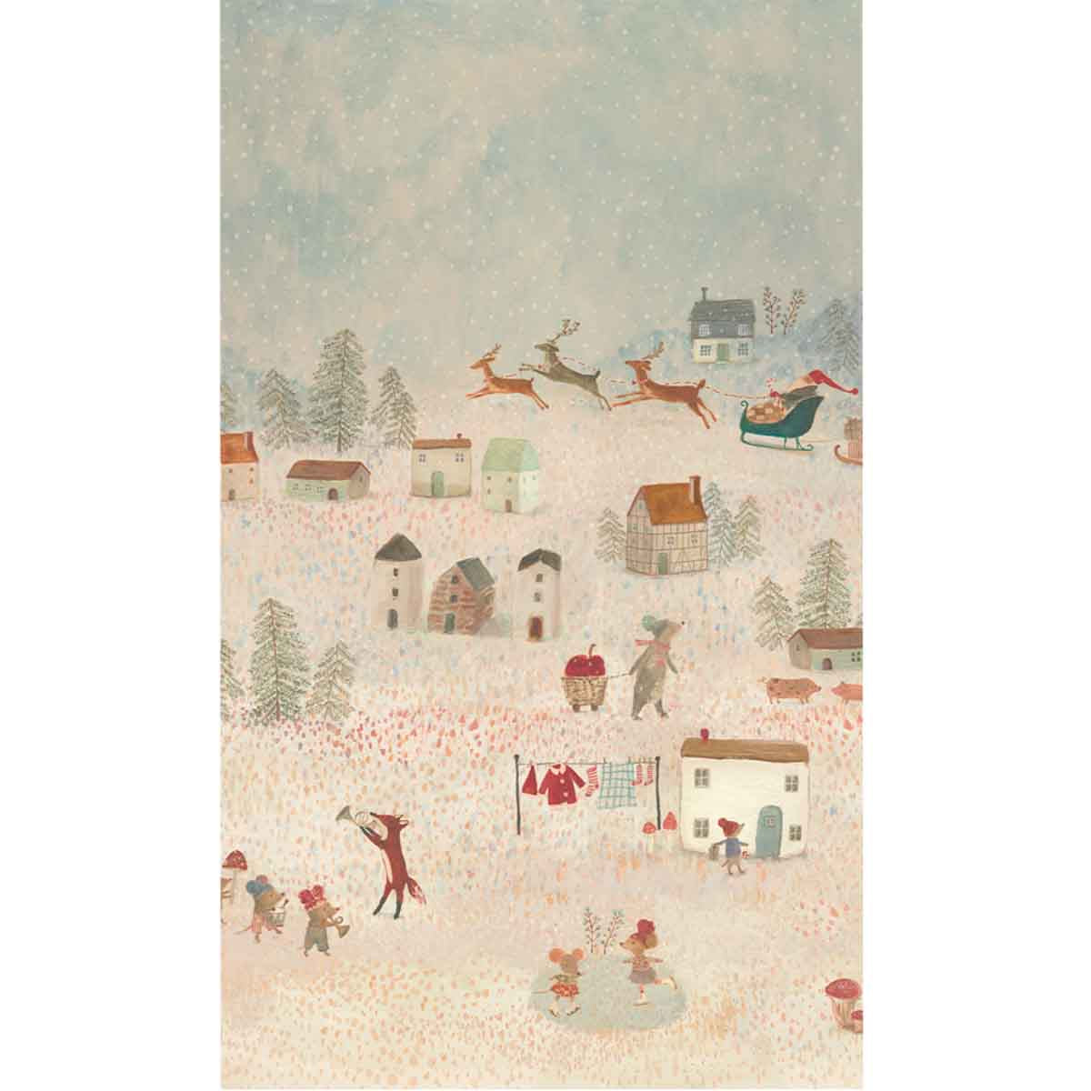 Maileg Wrapping Paper, Santa is coming, 11 yards