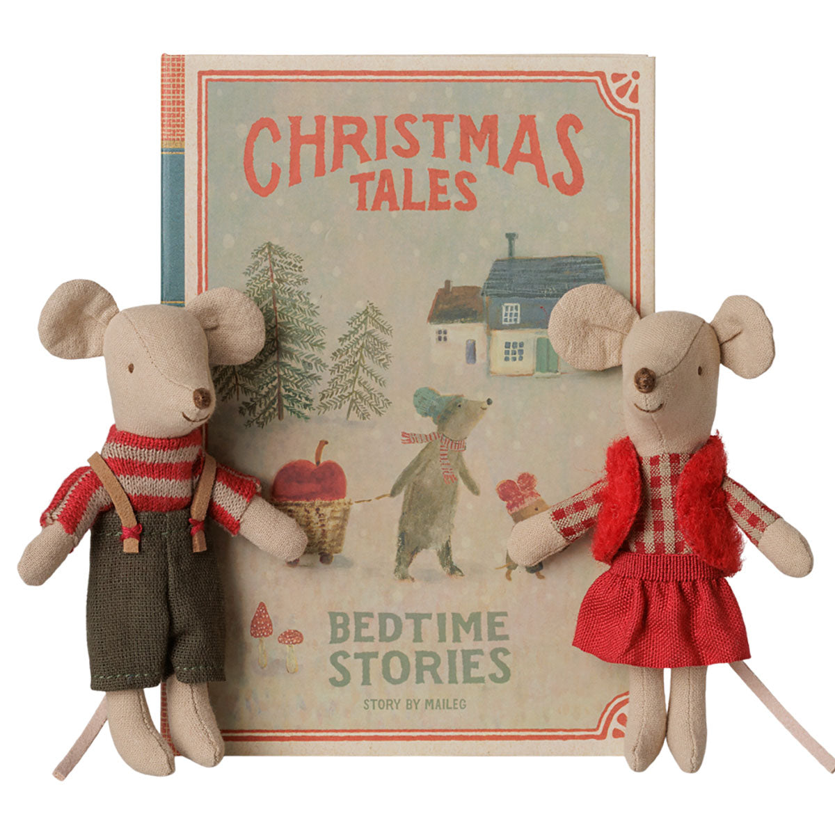 Maileg Christmas Twin Mice in Book (available in September)