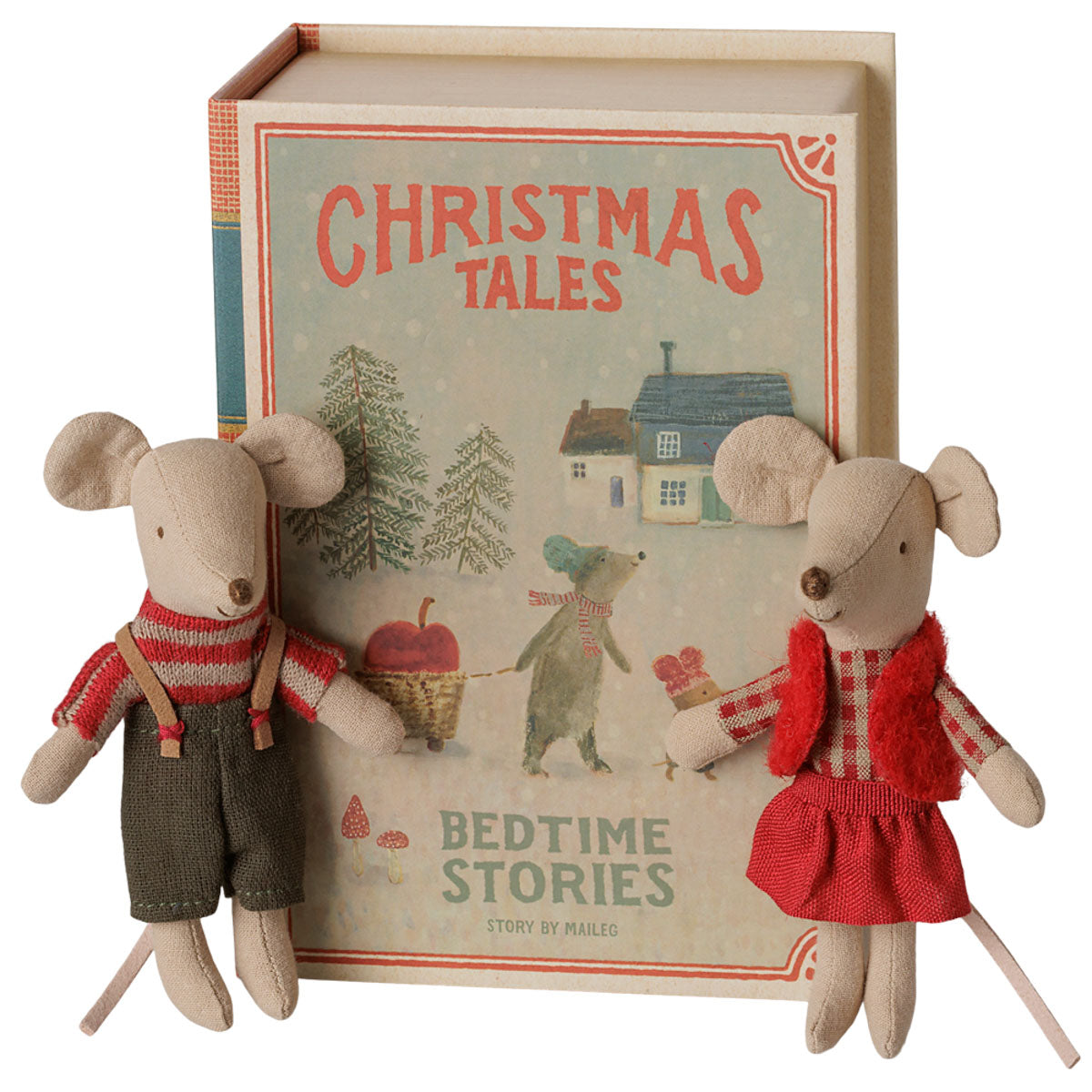 Maileg Christmas Twin Mice in Book (available in September)