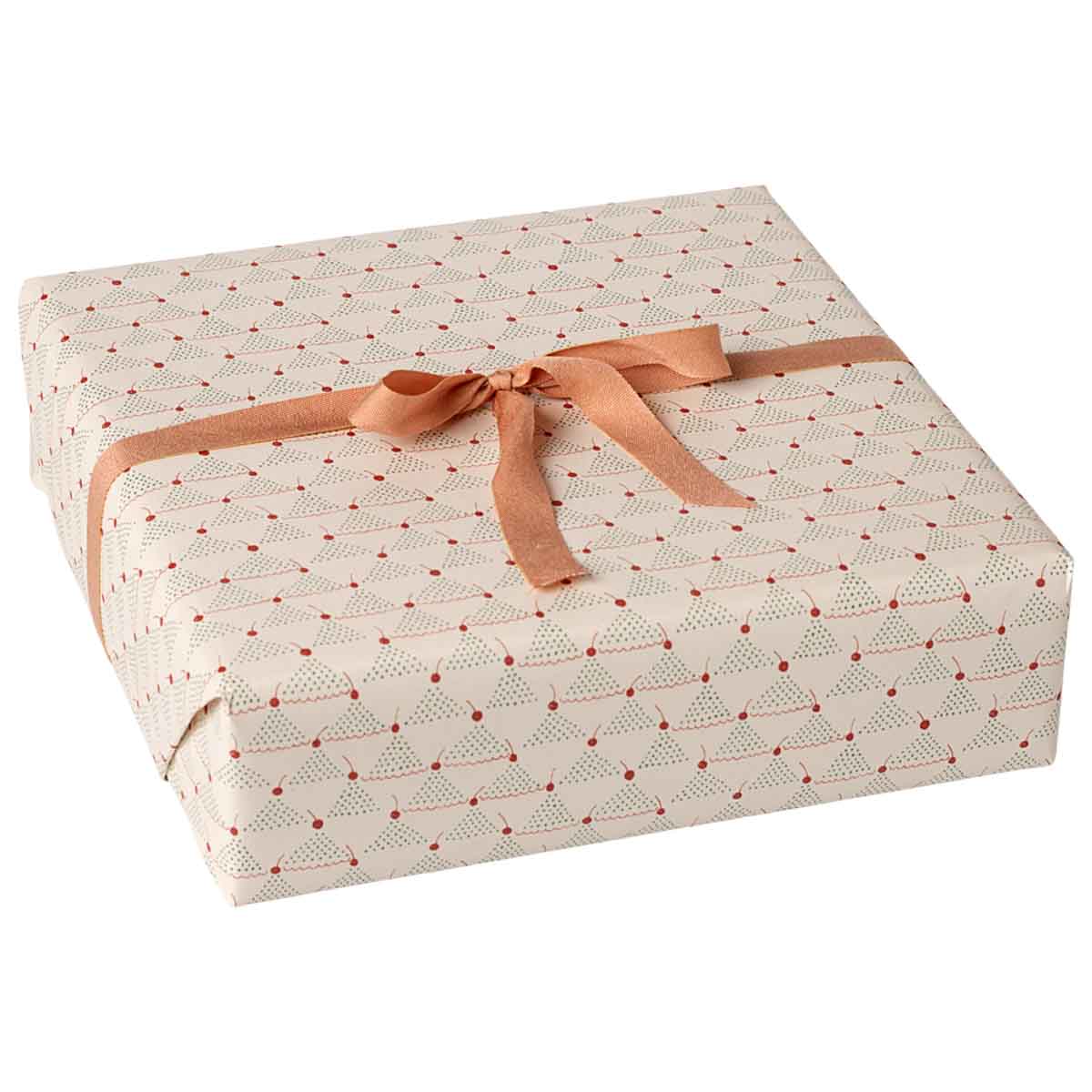 Maileg Wrapping Paper, Red Cherry, 11 yards