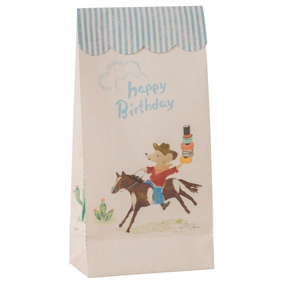 Maileg Happy Birthday Goodie Bags, Cowboy (12pcs) (ships in April)