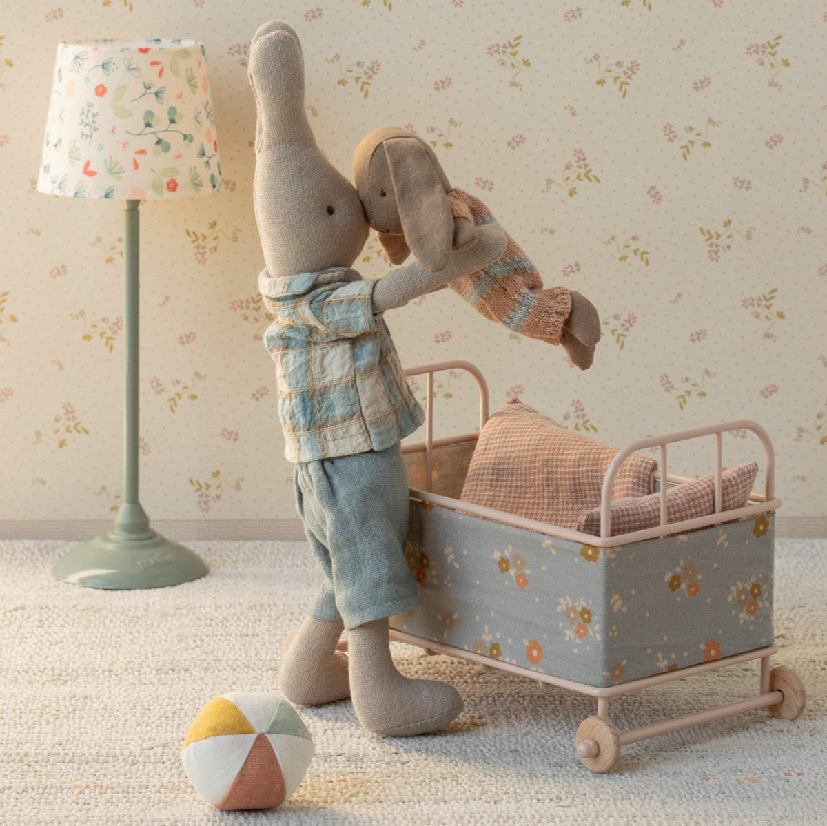 Maileg Micro Rabbit/ Bunny in knitted Onesie