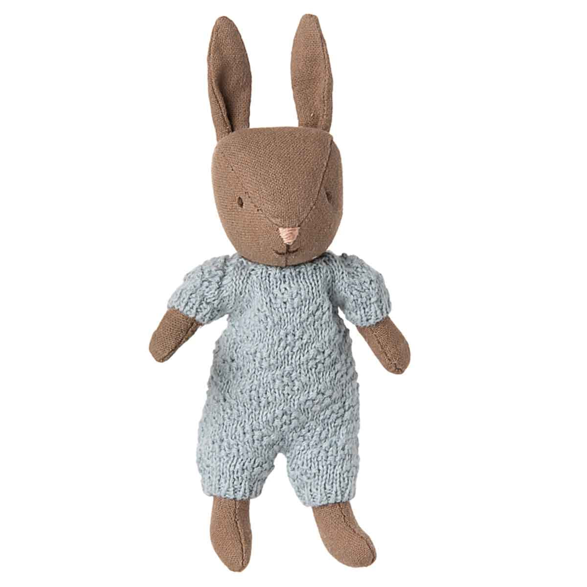 Maileg Micro Rabbit/ Bunny in knitted Onesie