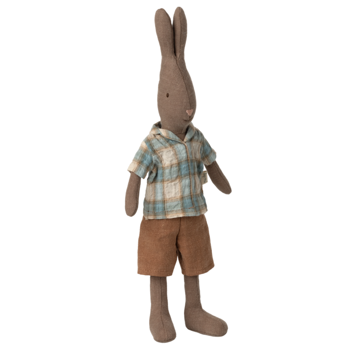 Maileg Rabbit in Checker Shirt, Size 2