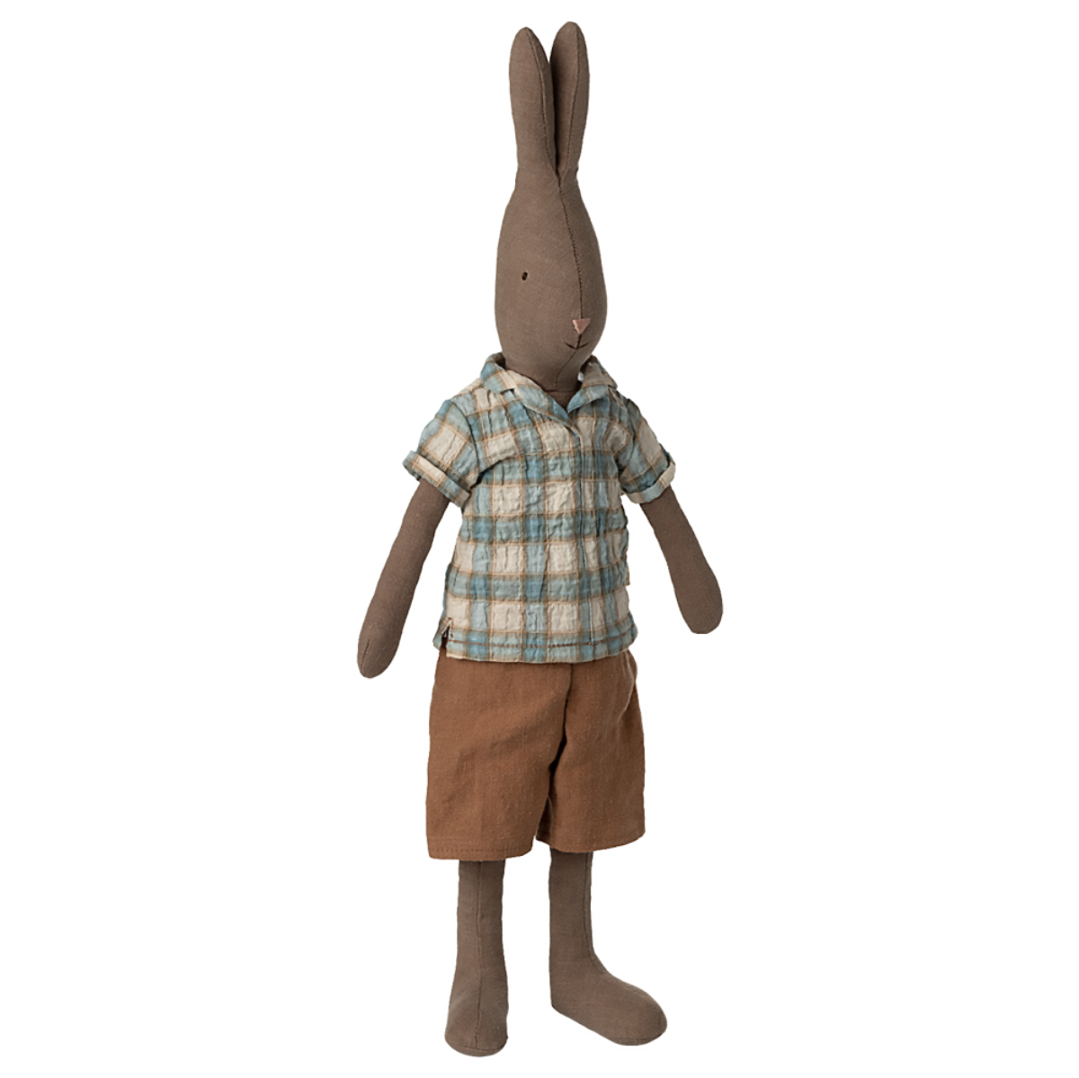Maileg Rabbit in Checker Shirt, Size 3