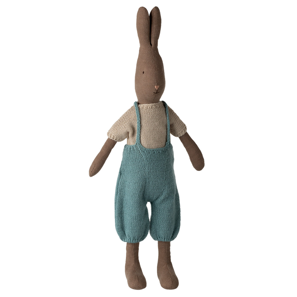 Maileg Rabbit in Knitted Overall, Size 3 (ships in February)