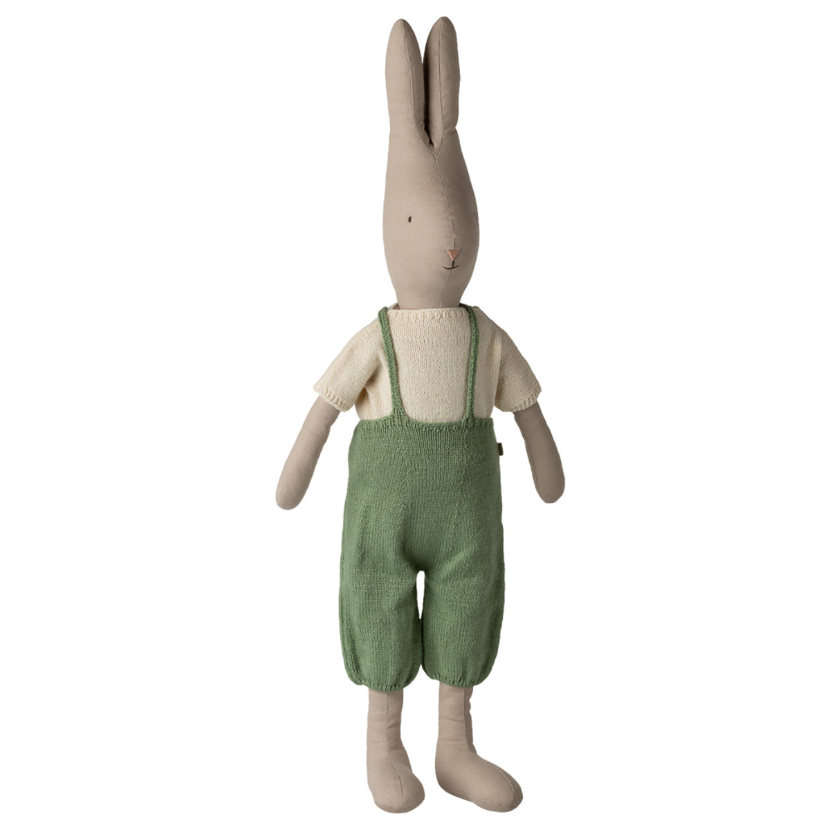 Maileg Rabbit in Knitted Overall, Size 5(ships in February)