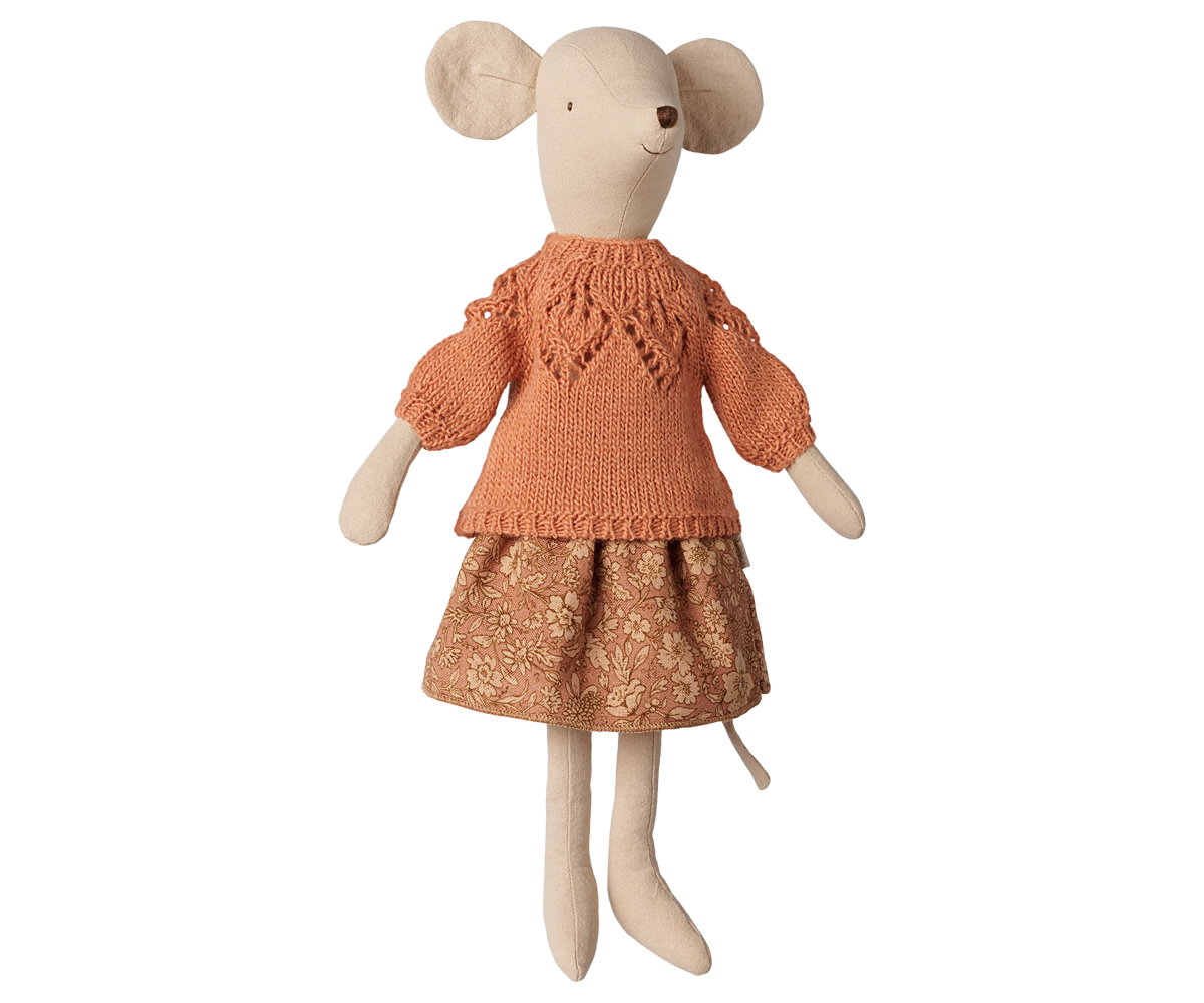 Maileg Doll Clothes for Medium Mouse, Skirt and Sweater (available in November)