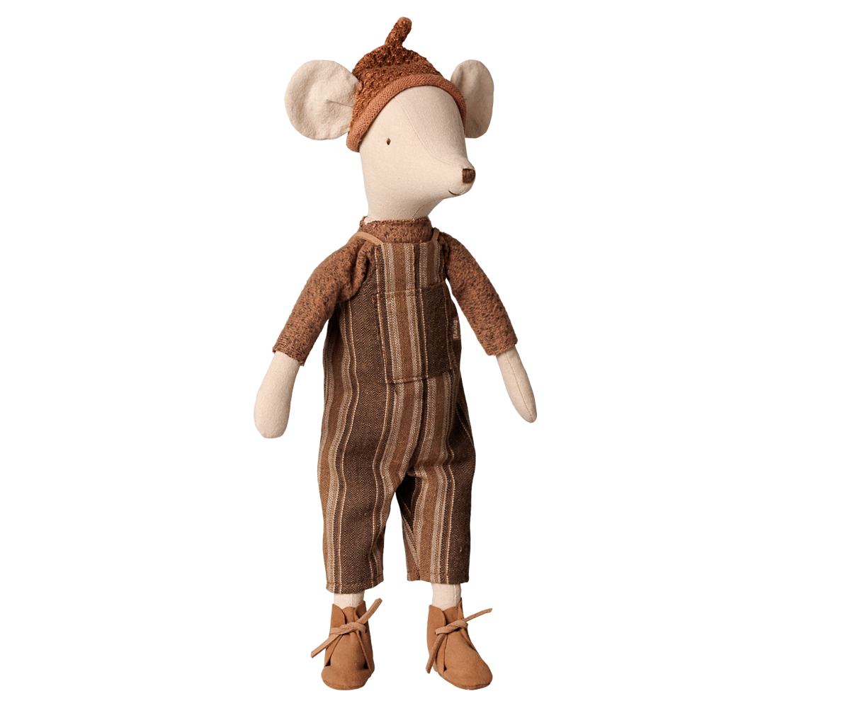 Maileg Medium Mouse, Overall and Sweater (available in November)