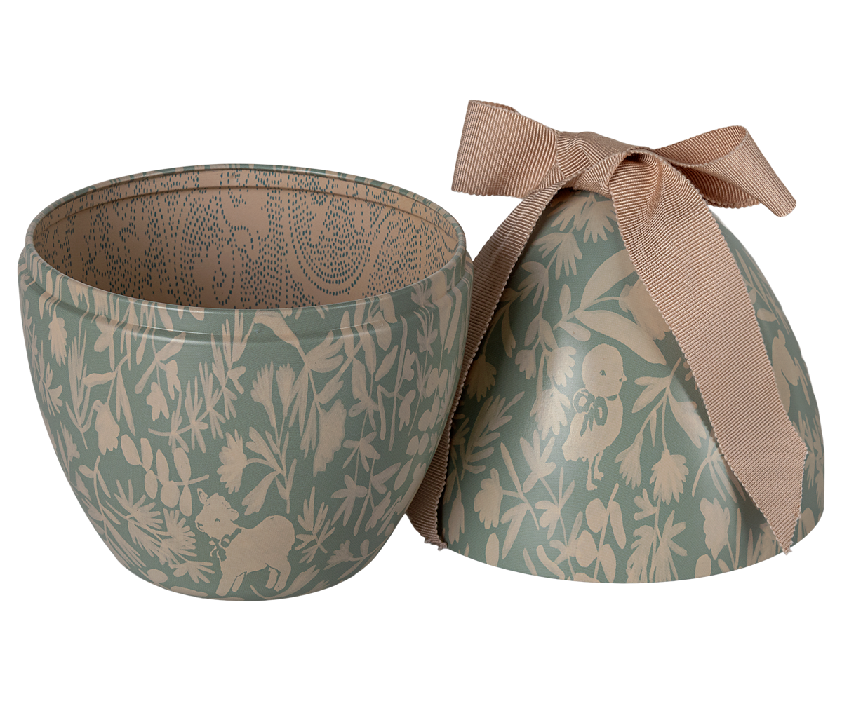Maileg Metal Easter Egg with Ribbon, Medium