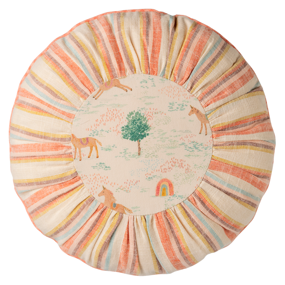 Maileg Small Round Cushion, Unicorn