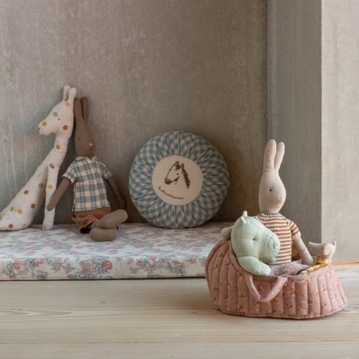 Maileg Small Round Cushion, Pony