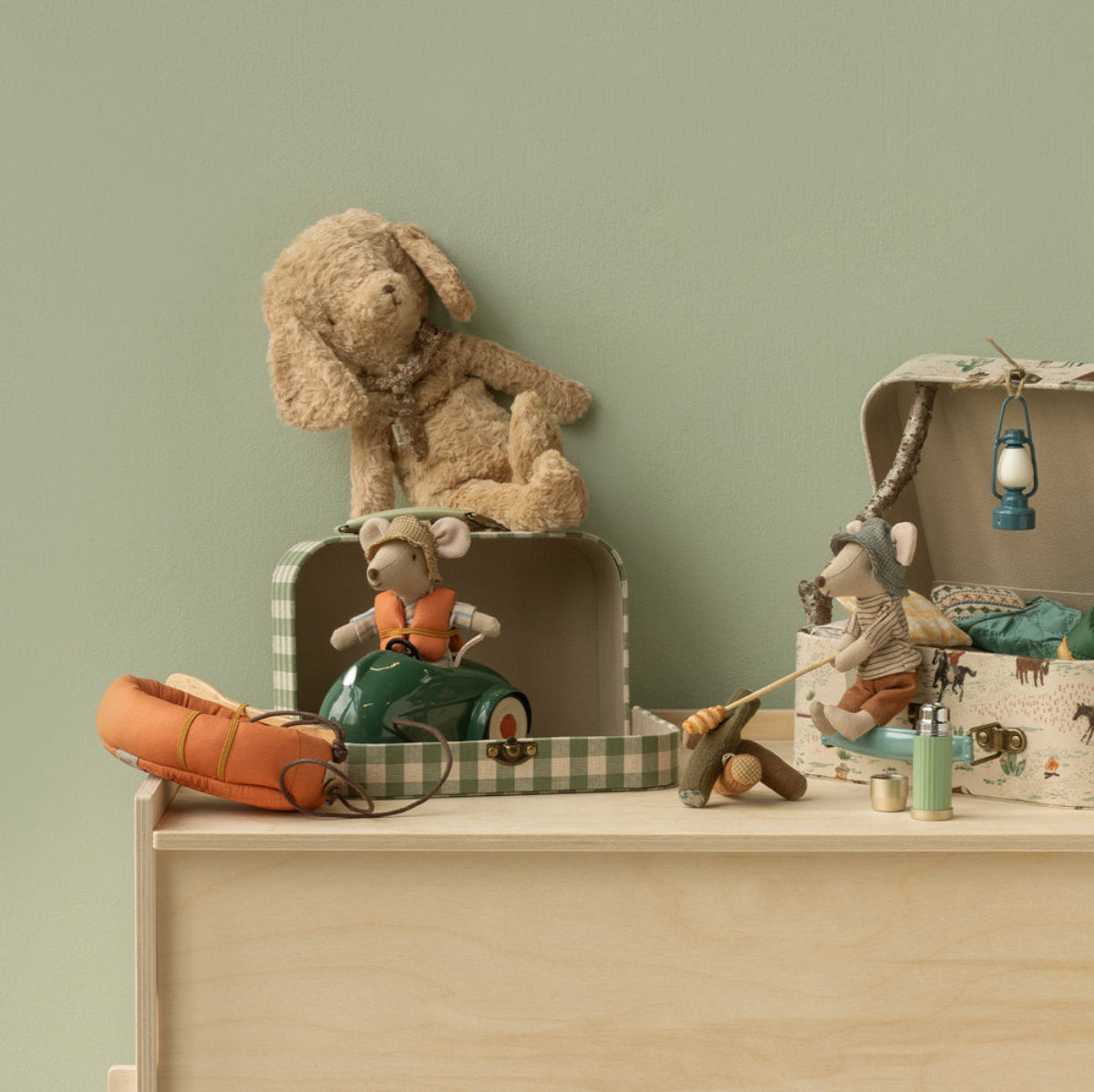 Maileg Mouse Rubber Boat