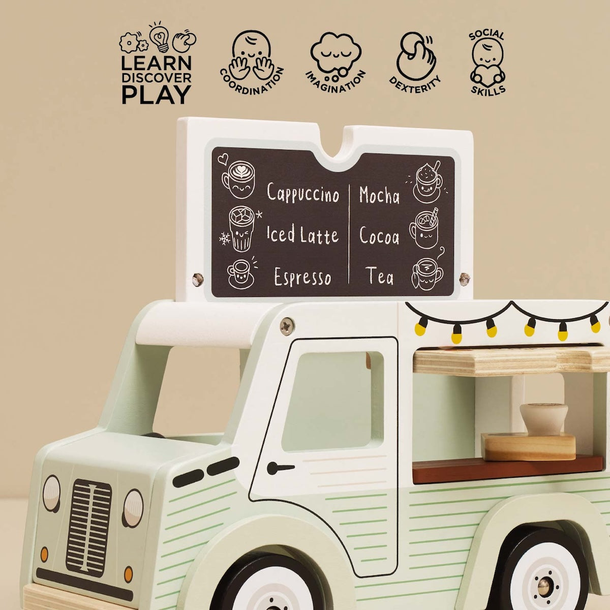 Le Toy Van Wooden Mobile Café Van