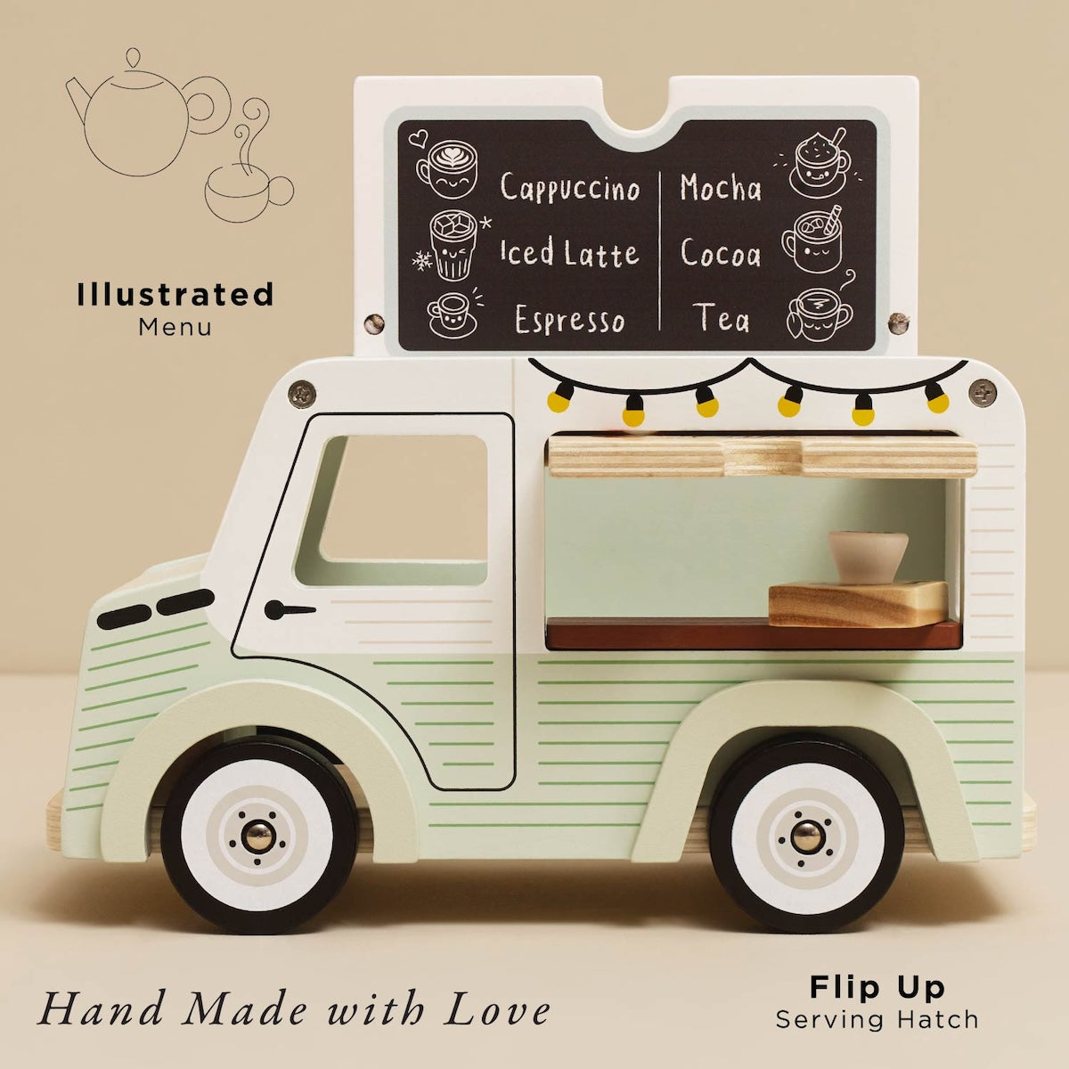 Le Toy Van Wooden Mobile Café Van