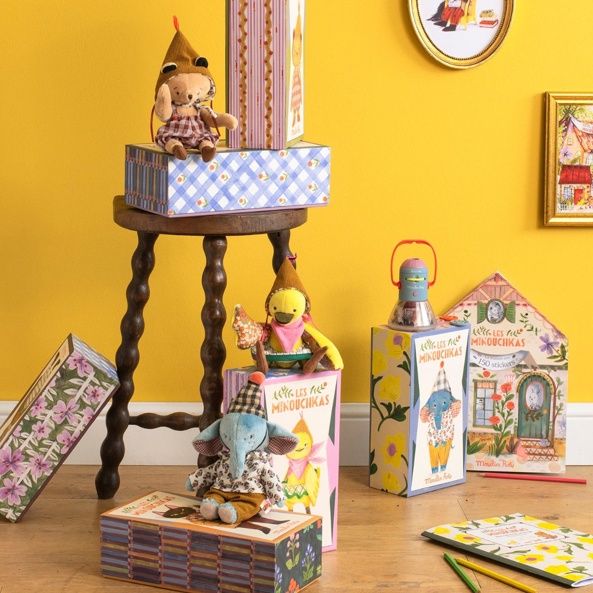 Moulin Roty Les Minouchkas Coloring Sticker Book