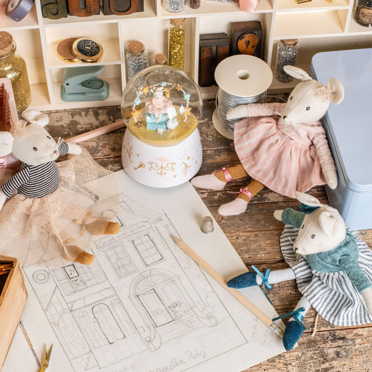 Moulin Roty La Petite Ecole de Danse Suzie the Mouse