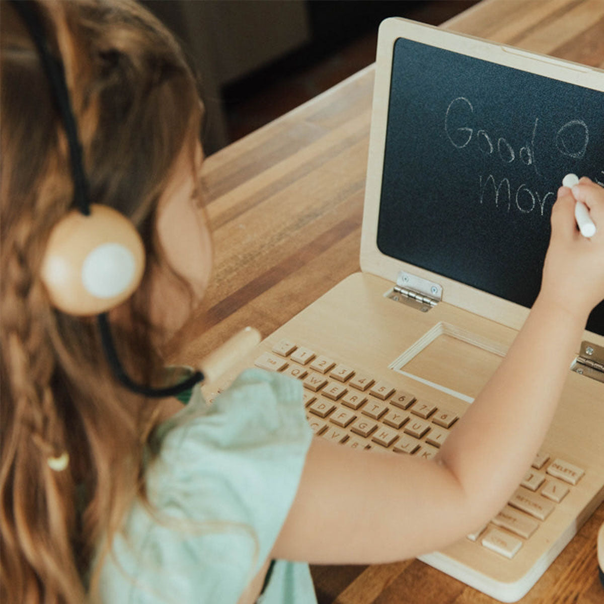 Wooden Unplugged Laptop