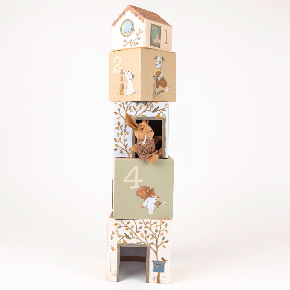 Lenny the Rabbit Stacking Cube House