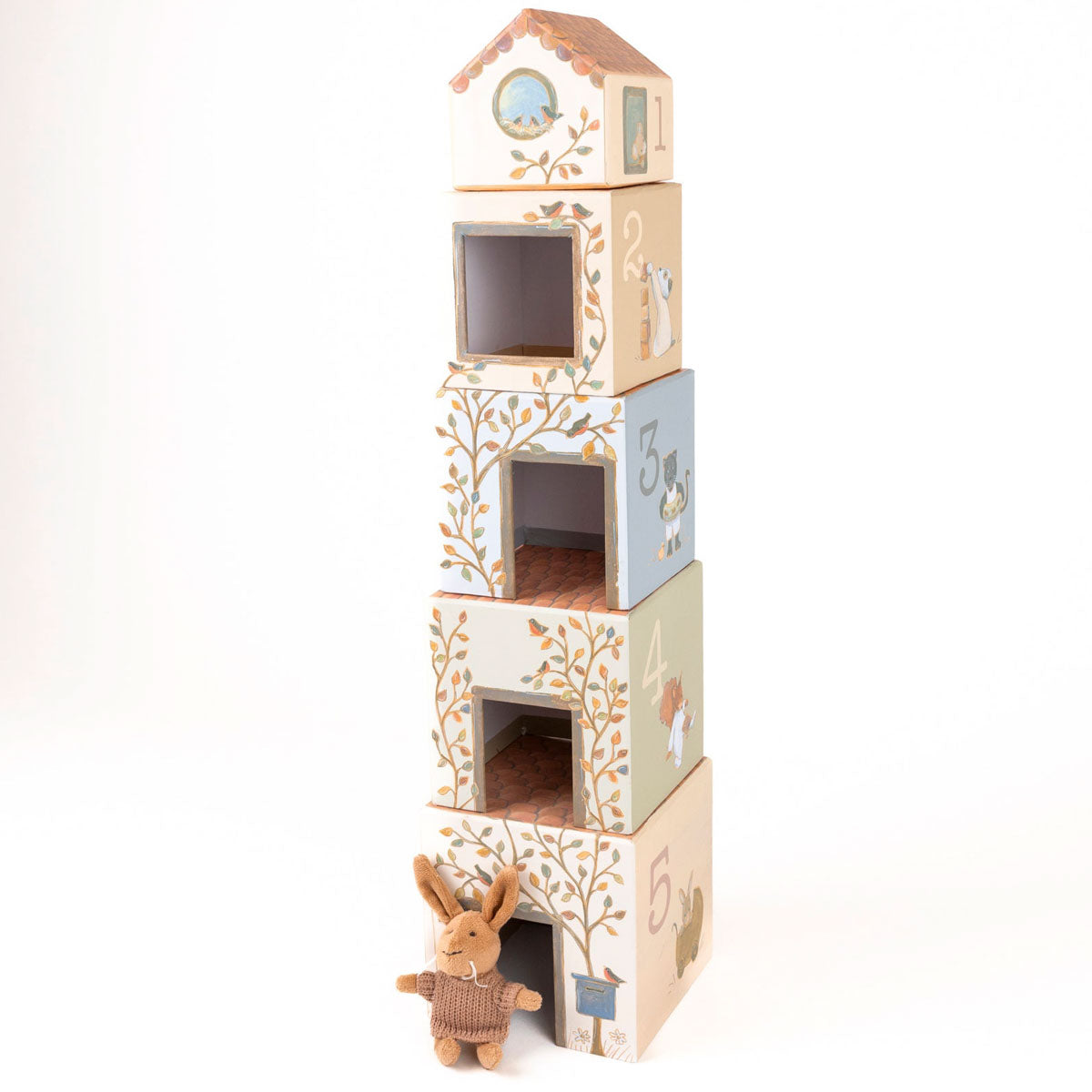 Lenny the Rabbit Stacking Cube House