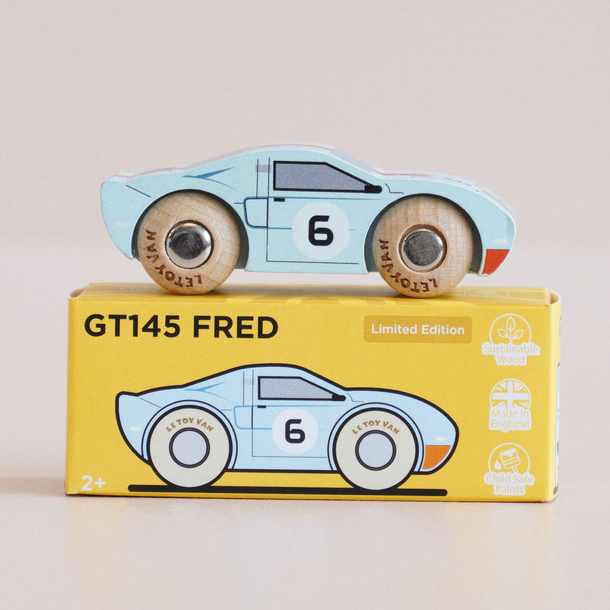 Wooden Matchbox Car, No. 26 GT145 Fred