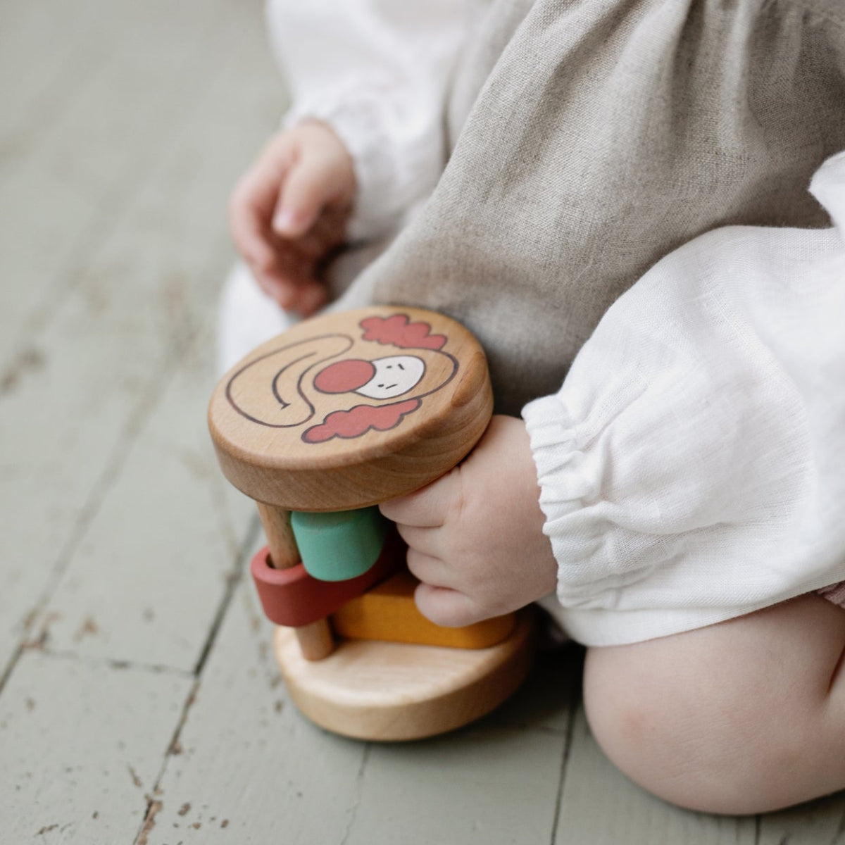 Handmade Wooden Rattle Toy