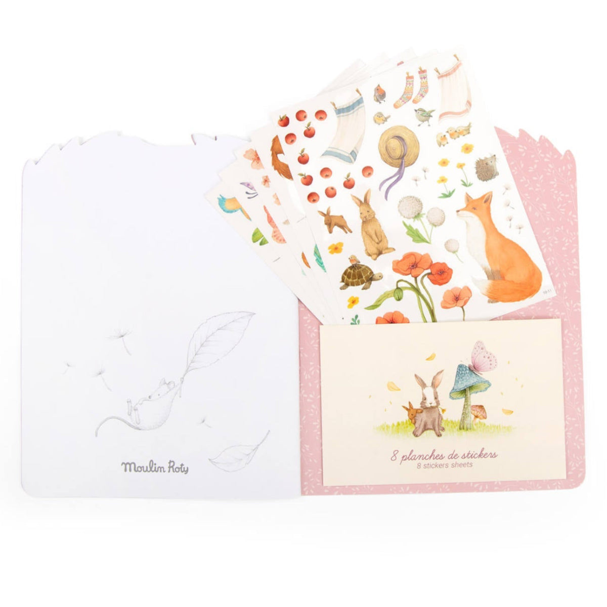 Moulin Roty Les Rosalies Coloring Sticker Book