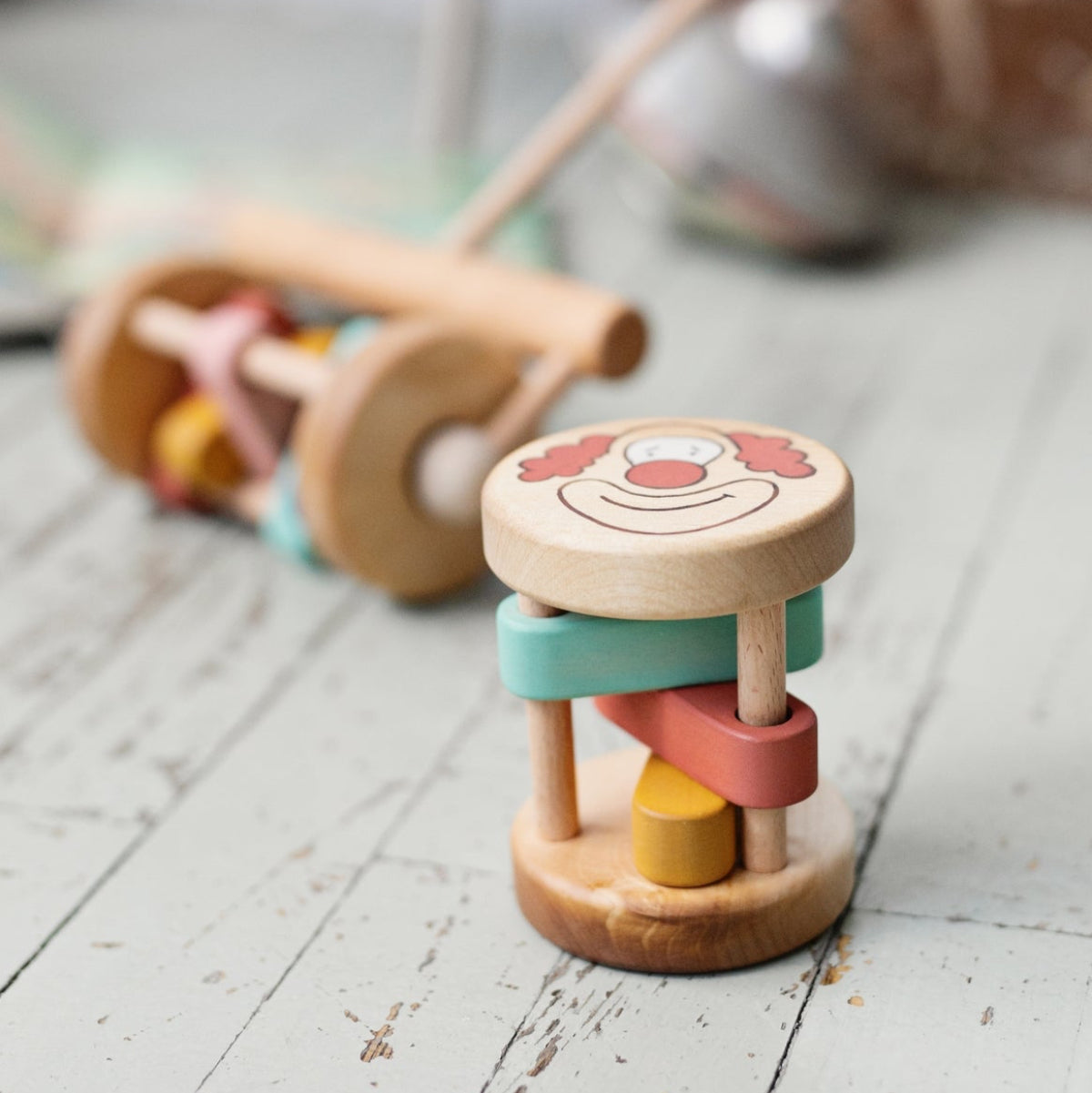 Handmade Wooden Rattle Toy