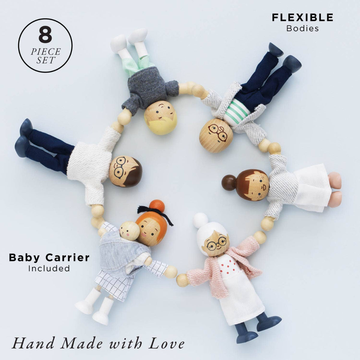 Le Toy Van Posable wooden Dolls House Family