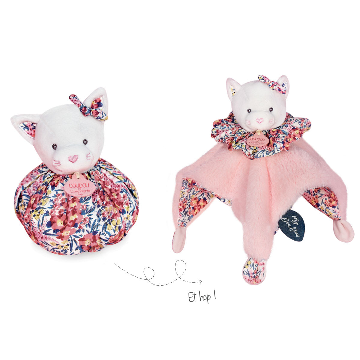 Doudou Et Compagnie Cat Ball Comforter