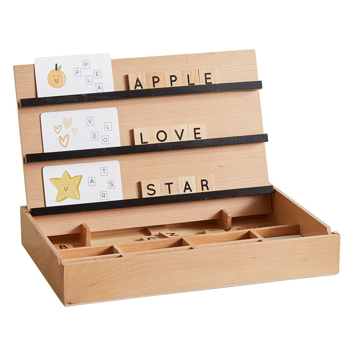 Wooden Spelling Activity Box