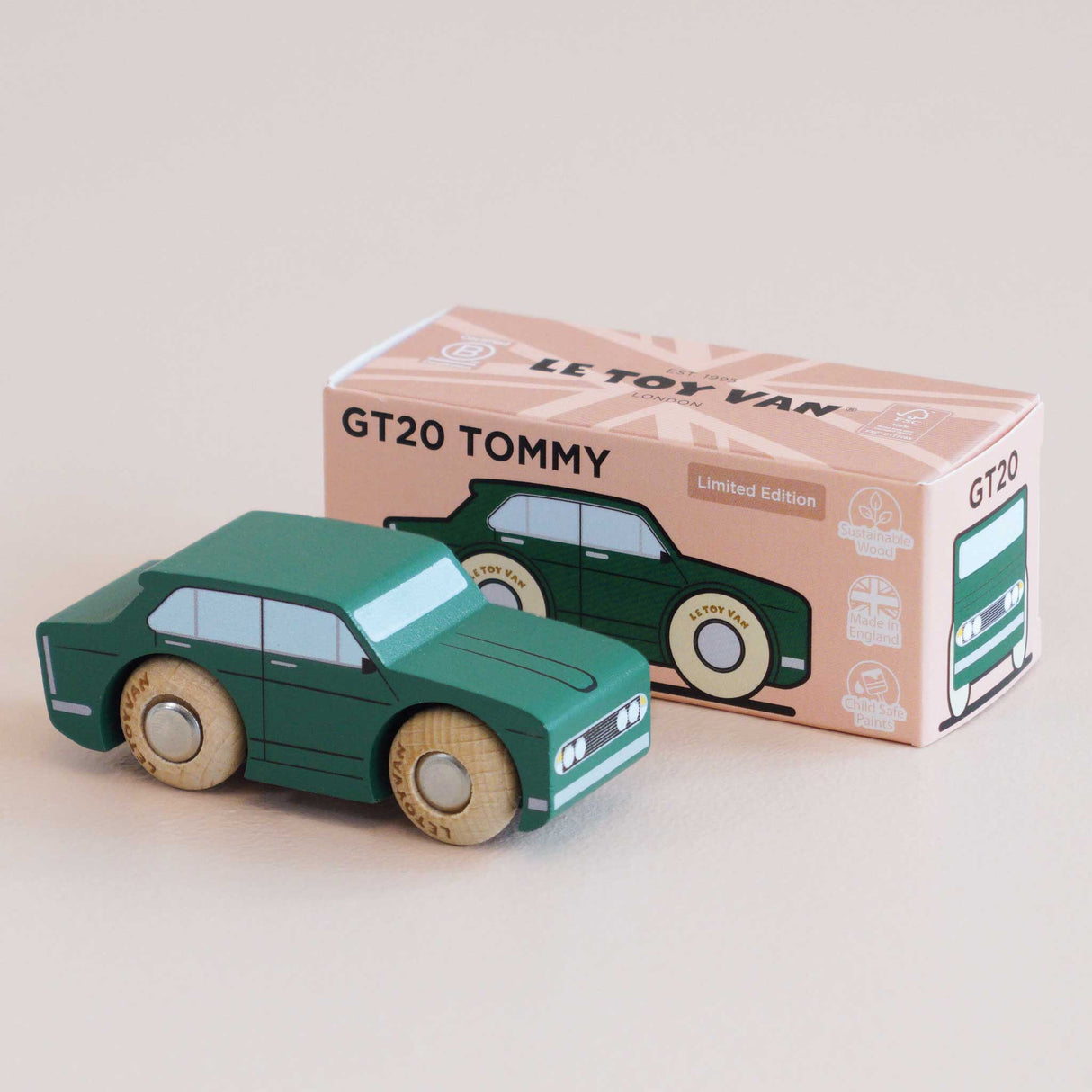 Wooden Matchbox Car, No. 3 GT20 Tommy