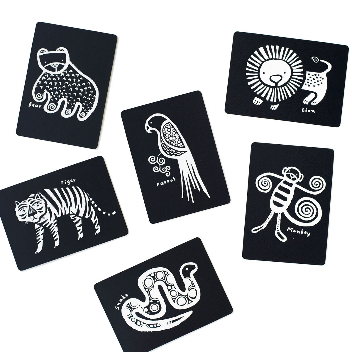 Art Cards for Baby, Original Animals