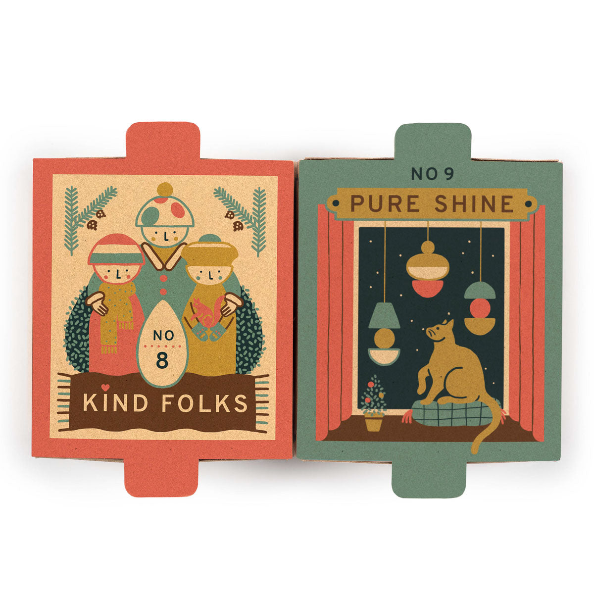 Grapat Wooden Ornament Set ( No.8, No.9 )