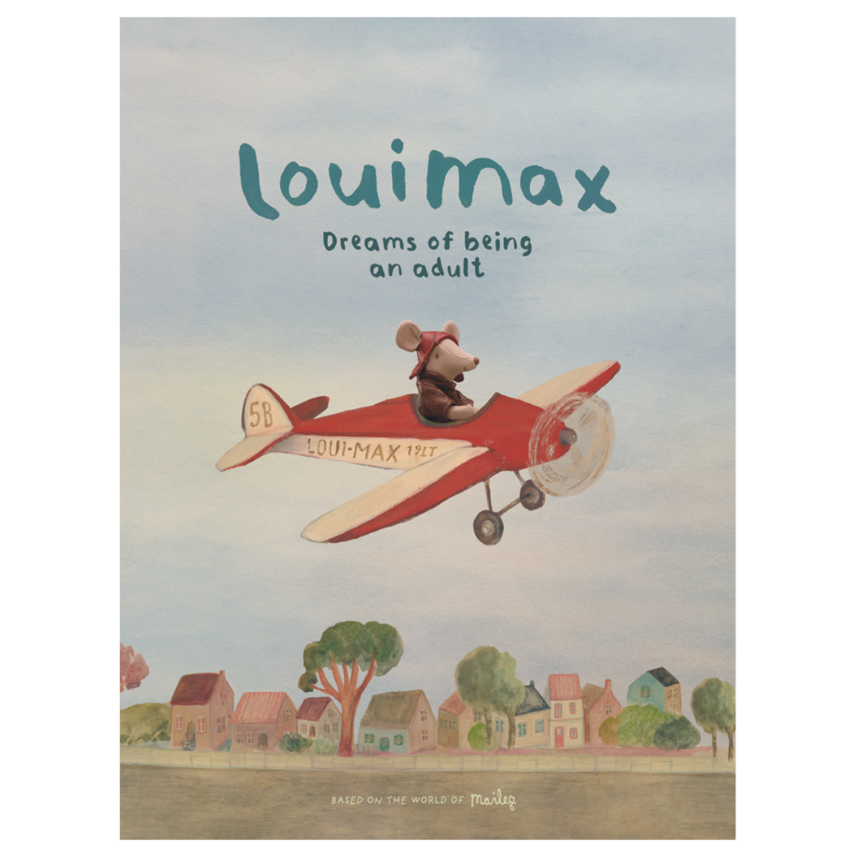 Maileg LouiMax Poster, Airplane