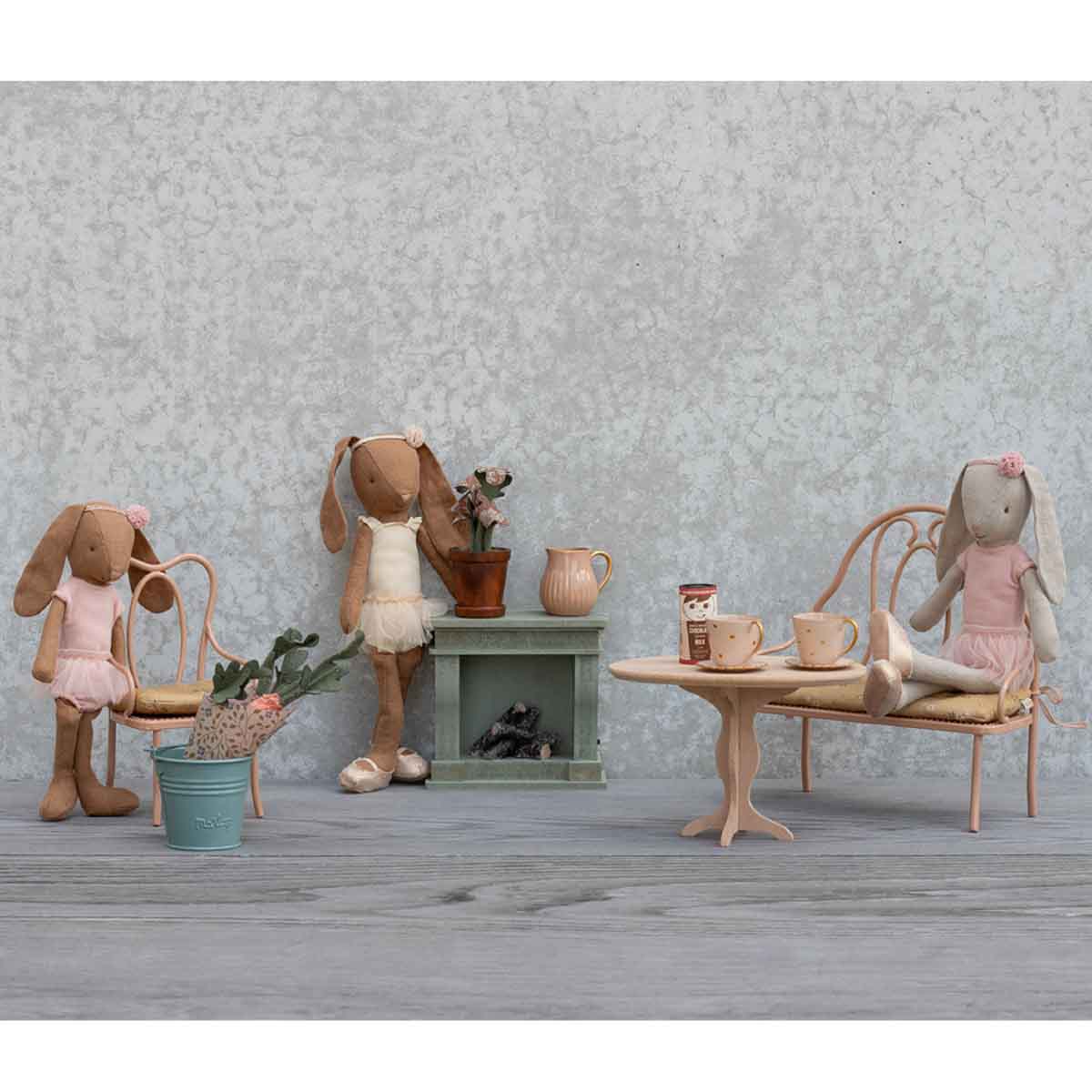 Maileg Vintage Chair, Miniature, Dark Powder