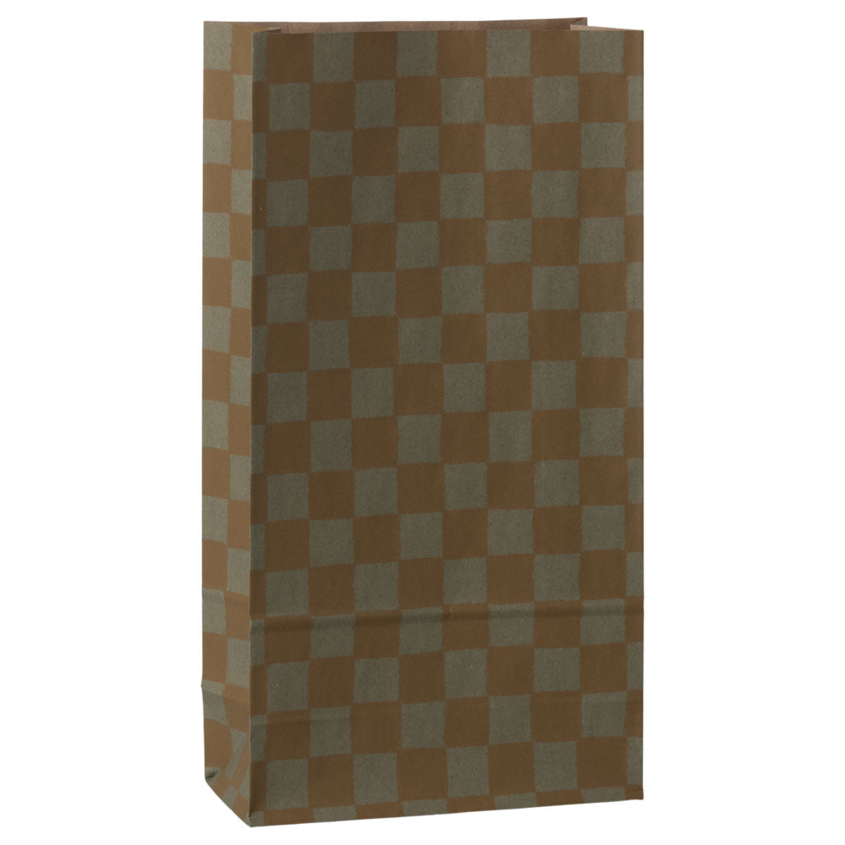 Maileg Gift Bag, Checker, Mint/Ocher