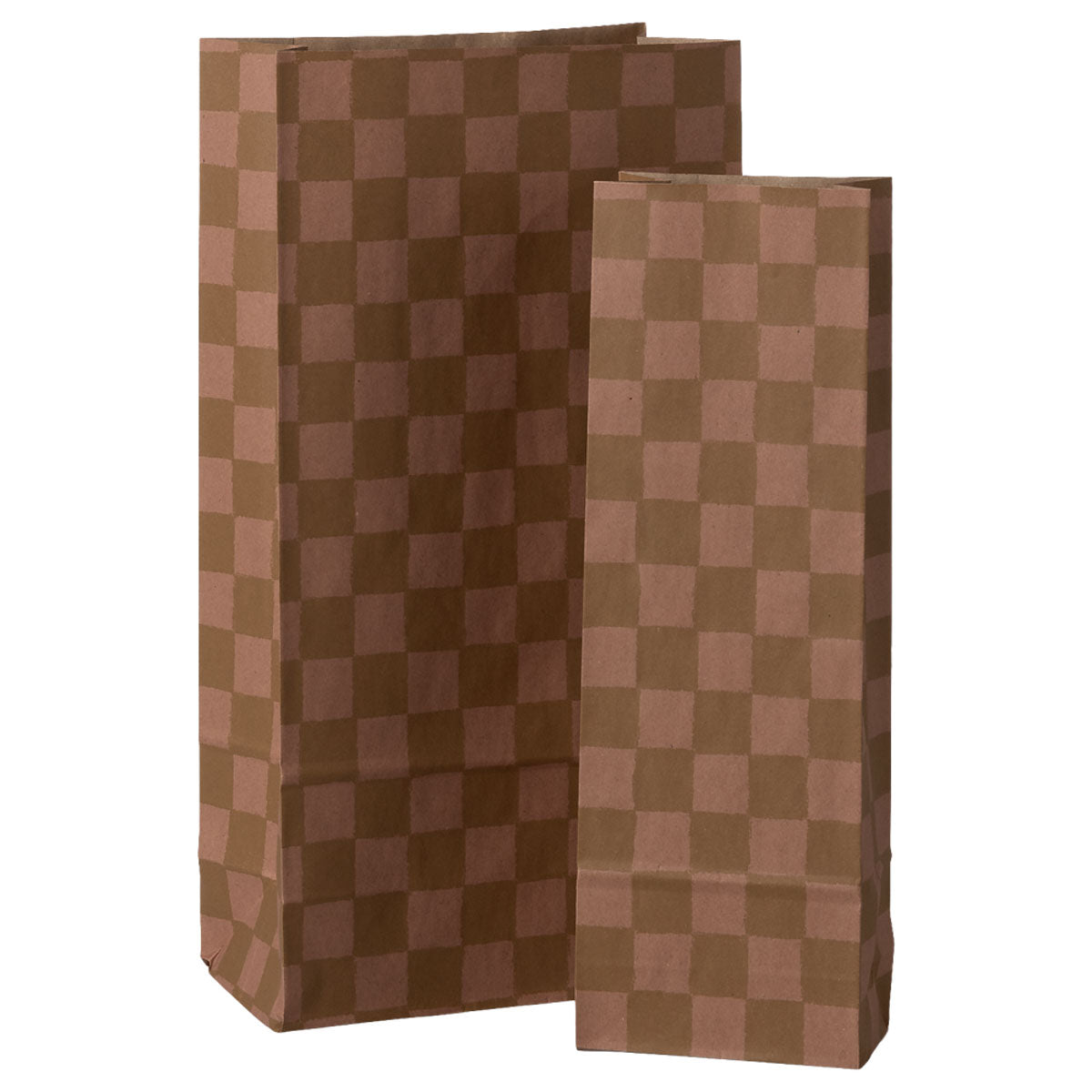 Maileg Gift Bag, Checker, Rose/Ocher