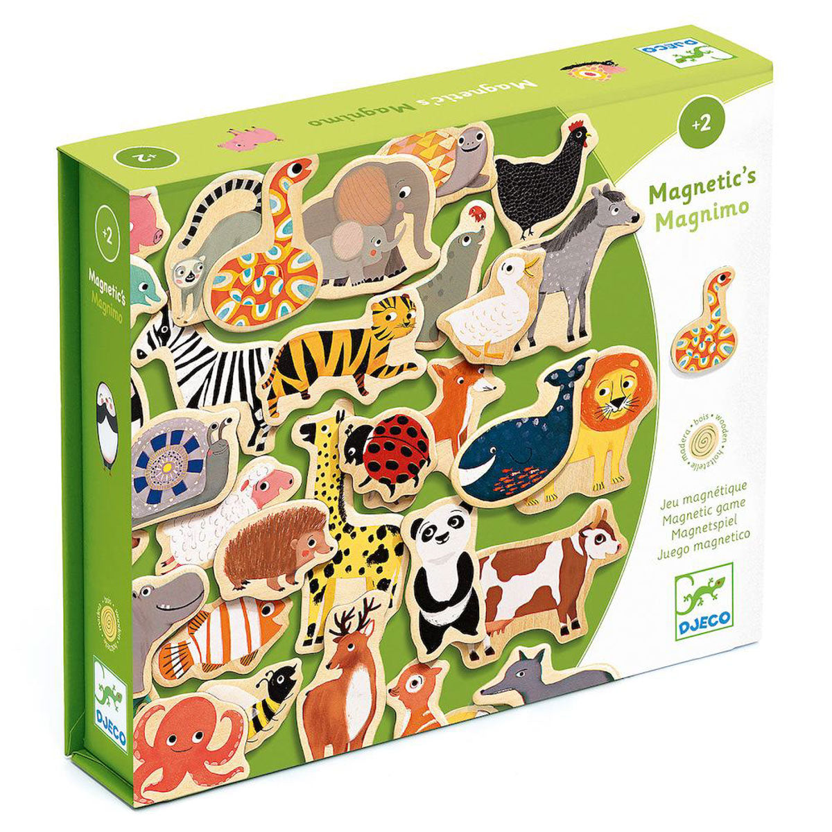 Magnetic Wooden Animals (36pcs)