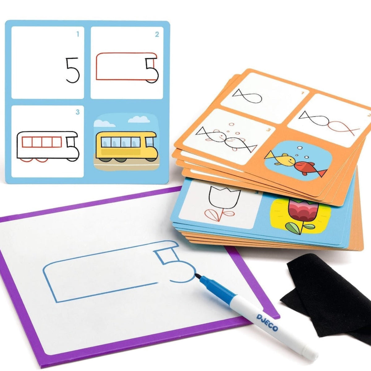 Step By Step Art Card, 1, 2, 3 & Co