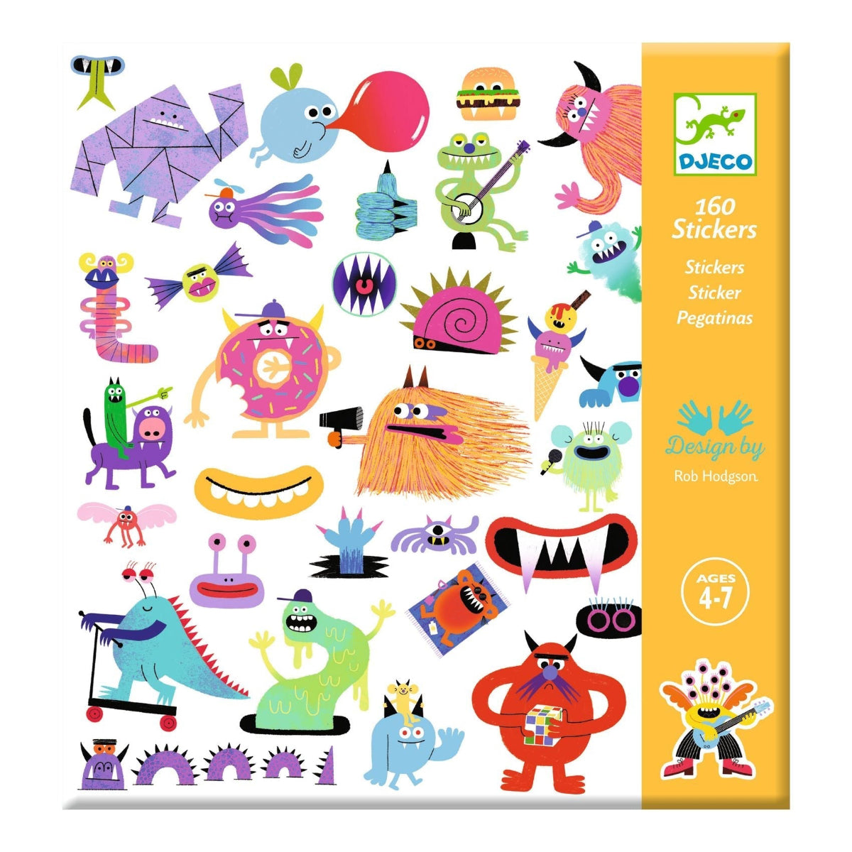 Djeco 160 Stickers, Monsters