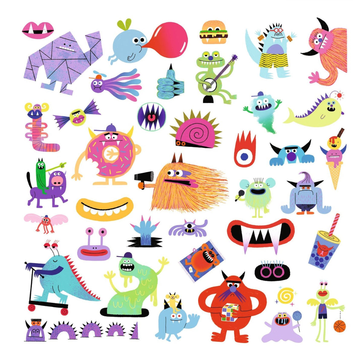 Djeco 160 Stickers, Monsters