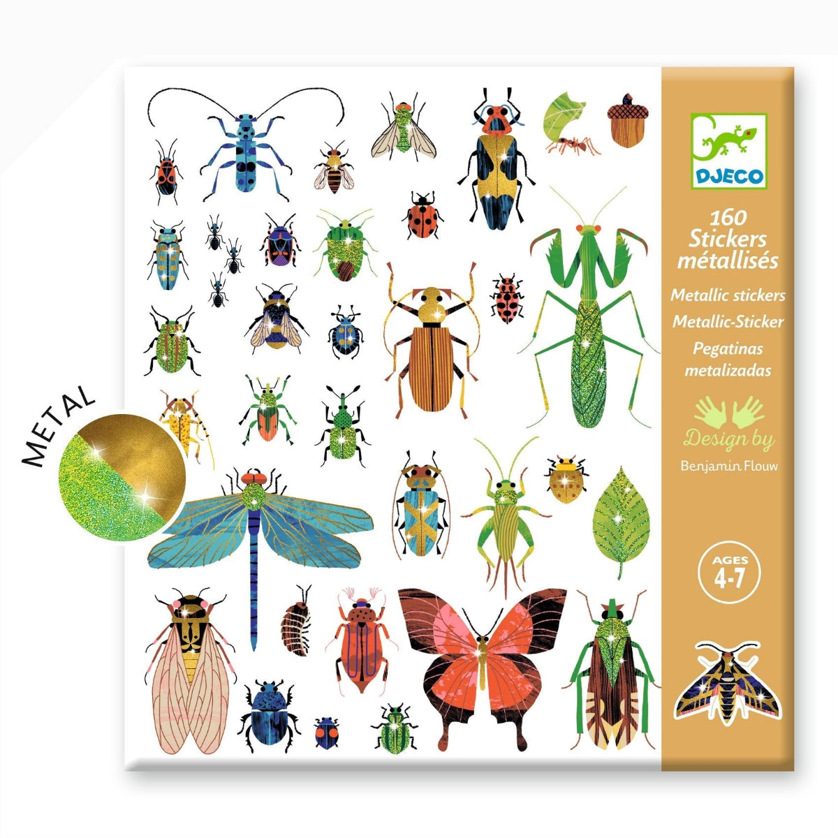 Djeco 160 Stickers, Insects